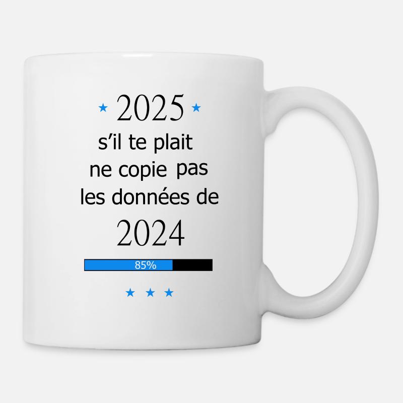 2025 année positive - Mug blanc - blanc