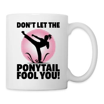 Fighting spirit with style - Mug - white - Right
