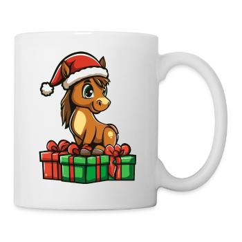 Cadeaux de Noël Cheval - Mug blanc - blanc - Droite