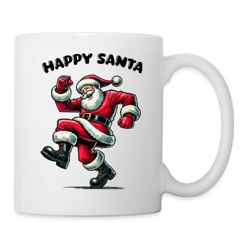 Saint-Nicolas Joyeux Père Noël - Mug blanc - blanc - Droite