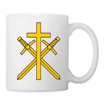 Croix et épées - Mug blanc - blanc - Droite