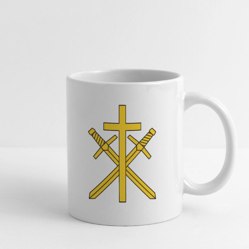 Croix et épées Mug blanc