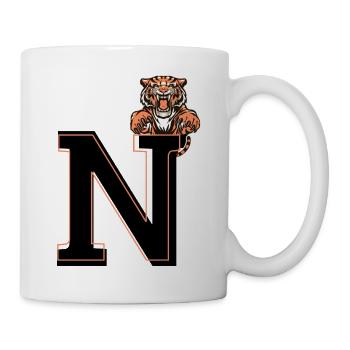 Buchstabe n Tiger - Geschenkidee - Tasse - Weiß - Rechts