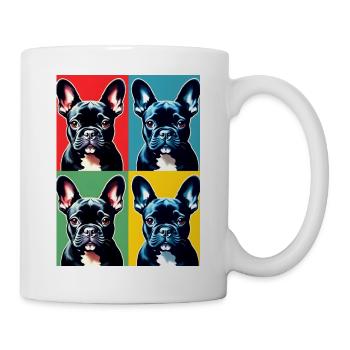 French Bulldog - Französische Bulldogge - Pop Art - Mug - white - Right
