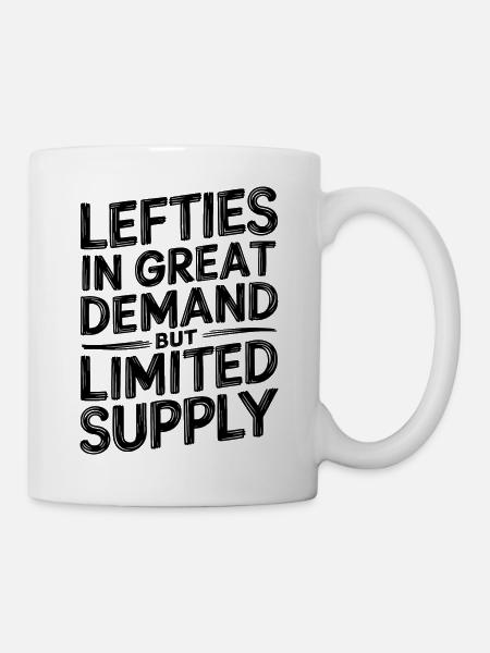 Linkshänder mit Stil gesucht - Tasse - Weiß