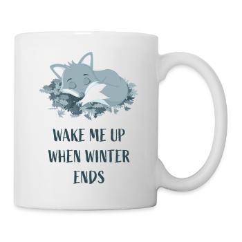 Réveille-moi à la fin de l’hiver - Mug blanc - blanc - Droite