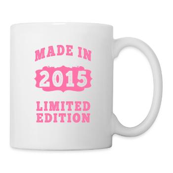 Vintage Né(e) en 2015 made in 2015 10 ans. Art_20 - Mug blanc - blanc - Droite
