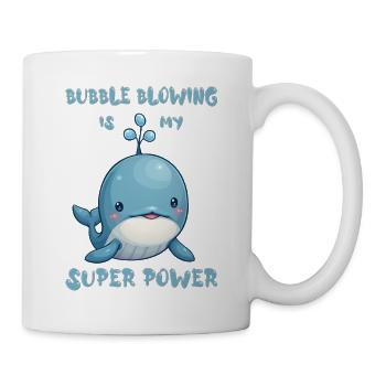 Bubble blowing is my super power - Mug - white - Right