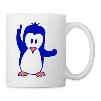 Mignon pingouin antarctique pôle sud zoo animal oiseau cool - Mug blanc - blanc - Droite