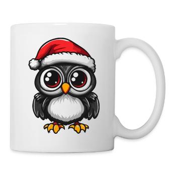Hibou Noël - Mug blanc - blanc - Droite
