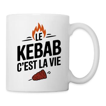 le KEBAB c'est la vie - Mug blanc - blanc - Droite