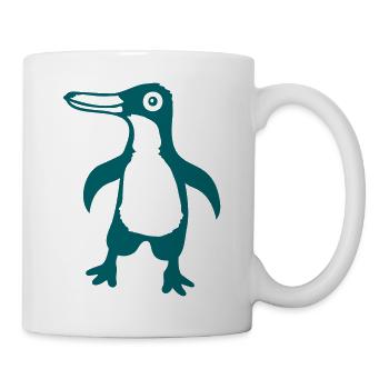Pingouin mignon bébé enfant bambin heureux cool - Mug blanc - blanc - Droite