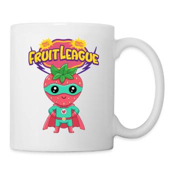 Fraise en costume - Mug blanc - blanc - Droite