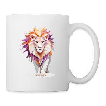 Lion Playful Adorable Fun Animal Colorful - Mug - white - Right