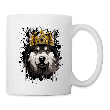 Berger Allemand Chien Animal Couronne - Mug blanc - blanc - Droite
