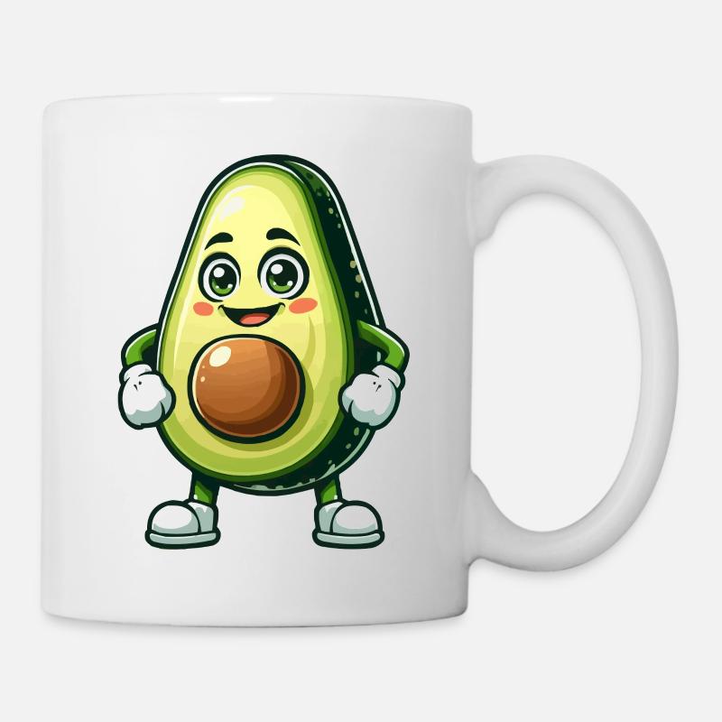 avokado comic - Tasse - Weiß