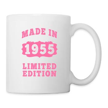 Vintage Jahrgang 1955, Baujahr 1955, 70 Jahre alt. Art_20 - Tasse - Weiß - Rechts