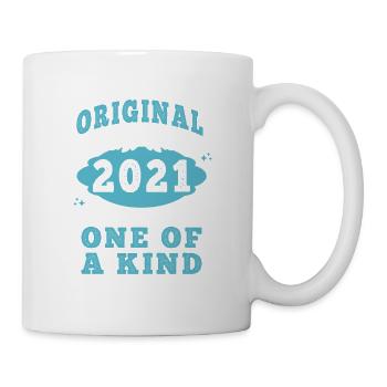 Original 2021 Vintage retro. Tshirt anniversaire 2 - Mug blanc - blanc - Droite