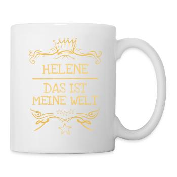 Helene als Mädchenname - Tasse - Weiß - Rechts