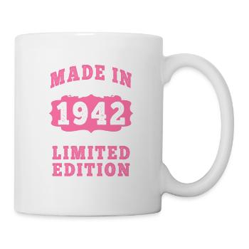Vintage Né(e) en 1942 made in 1942 83 ans. Art_20 - Mug blanc - blanc - Droite