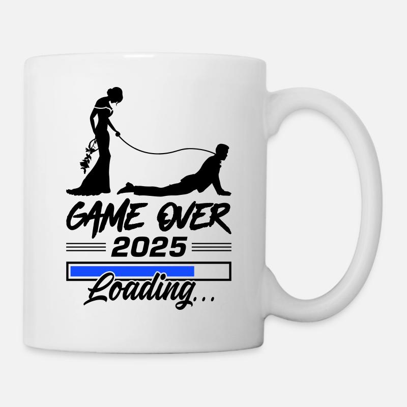 Wedding Loading 2025 Game Over - Mug blanc - blanc