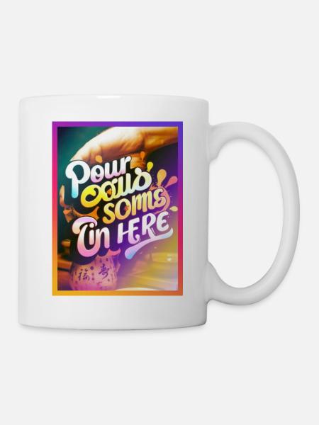 Becher verschönern - Tasse - Weiß