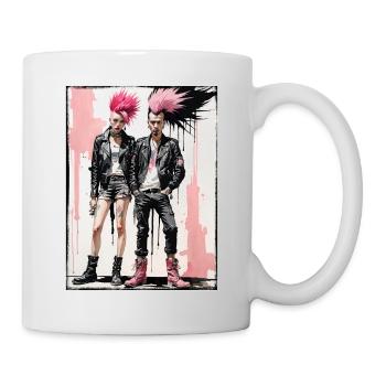 Pink Punk parade - Mug - white - Right