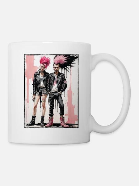 Pink Punk parade - Mug - white