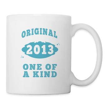Original 2013 Vintage Retro. Geburtstag T-Shirt 2 - Tasse - Weiß - Rechts