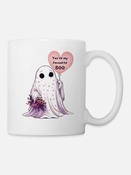 Valentinstags Geist | Niedlich | Geschenk - Tasse - Weiß