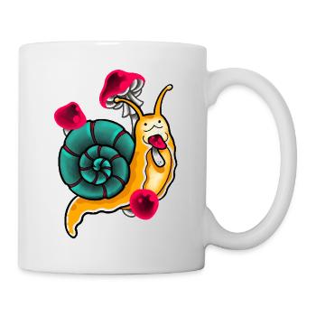 Escargot mignon - Mug blanc - blanc - Droite