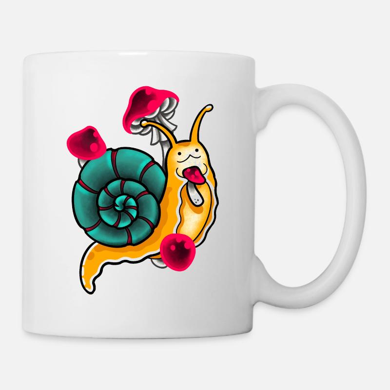 Escargot mignon - Mug blanc - blanc