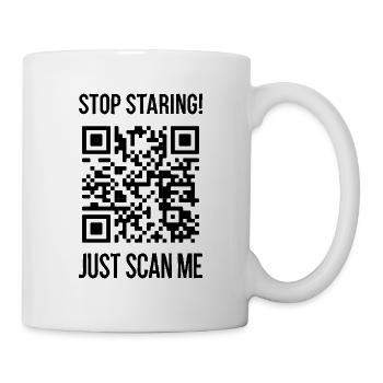 Scan Me QR Code: Choose Kindness Every Day - Mug - white - Right