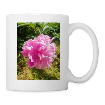 Chinese Peony Chinesische Pfingsrose , Pfingstrose - Tasse - Weiß - Rechts