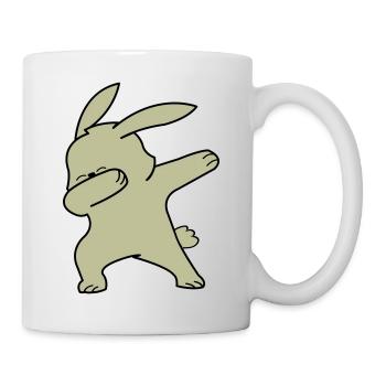 Dabbing Rabbit - Tasse - Weiß - Rechts
