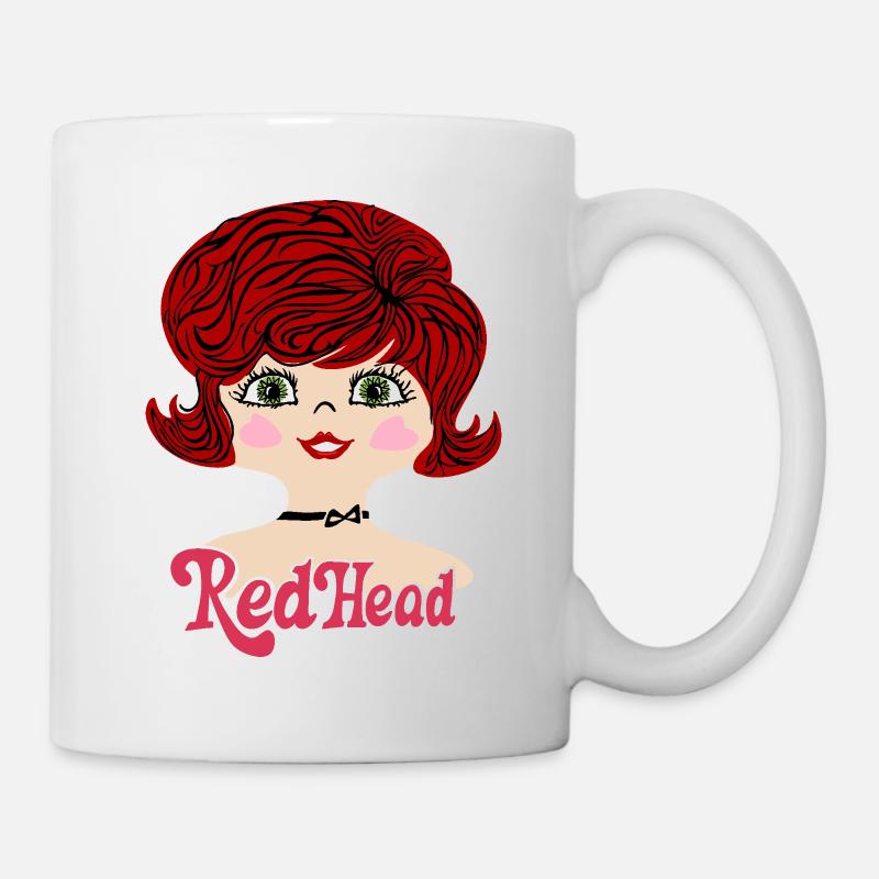 RedHead Rothaarig Vintage - Tasse - Weiß