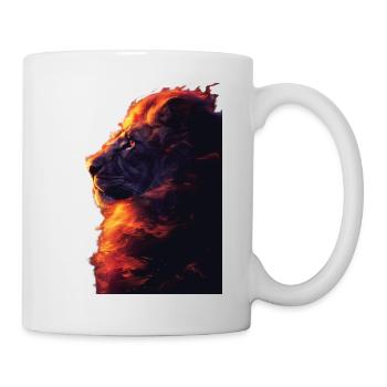 Lion - Mug blanc - blanc - Droite