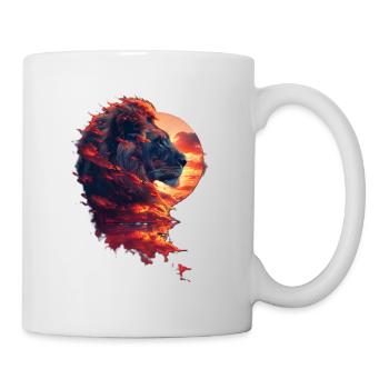 Lion - Mug blanc - blanc - Droite