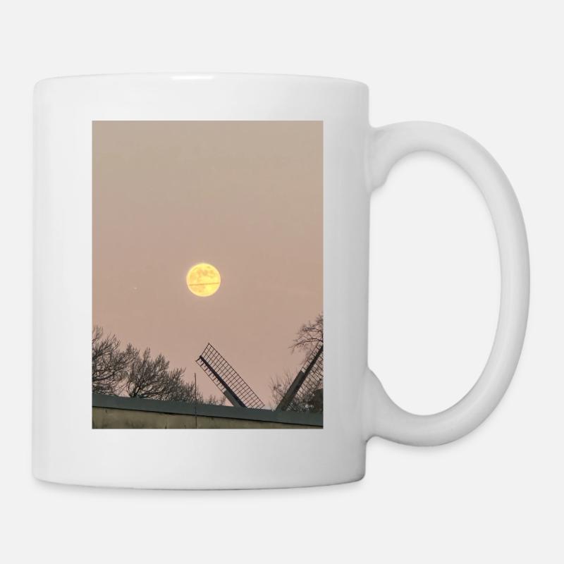 Roter Mond - Tasse - Weiß