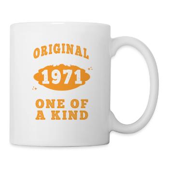 Vintage Né(e) en 1971 made in 1971 54 ans. Art_20 - Mug blanc - blanc - Droite
