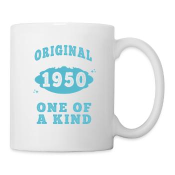 Original 1950er Jahre Vintage Retro. Geburtstag T-Shirt 2 - Tasse - Weiß - Rechts