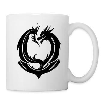Drache - Tasse - Weiß - Rechts
