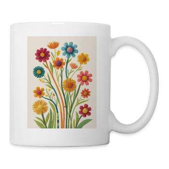 Blossoms of handicraft - Mug - white - Right