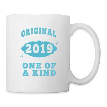 Original 2019 Vintage retro. Tshirt anniversaire 2 - Mug blanc - blanc - Droite