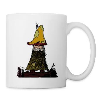 Waldläufer Gnom Zwerg Halbling Kobold Kabauter - Tasse - Weiß - Rechts