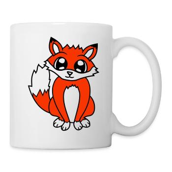 Fox Red Fox Wild Animal Clever Forest Inhabitants - Mug - white - Right