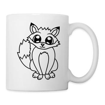 Fox Red Fox Wild Animal Clever Forest Inhabitants - Mug - white - Right