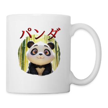 Niedliches Panda-Design - Tasse - Weiß - Rechts