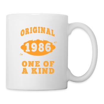 Vintage Jahrgang 1986 Hergestellt im Jahr 1986 39 Jahre alt. Art_20 - Tasse - Weiß - Rechts