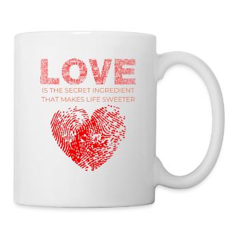 Love Is The Secret Ingredient - Mug - white - Right